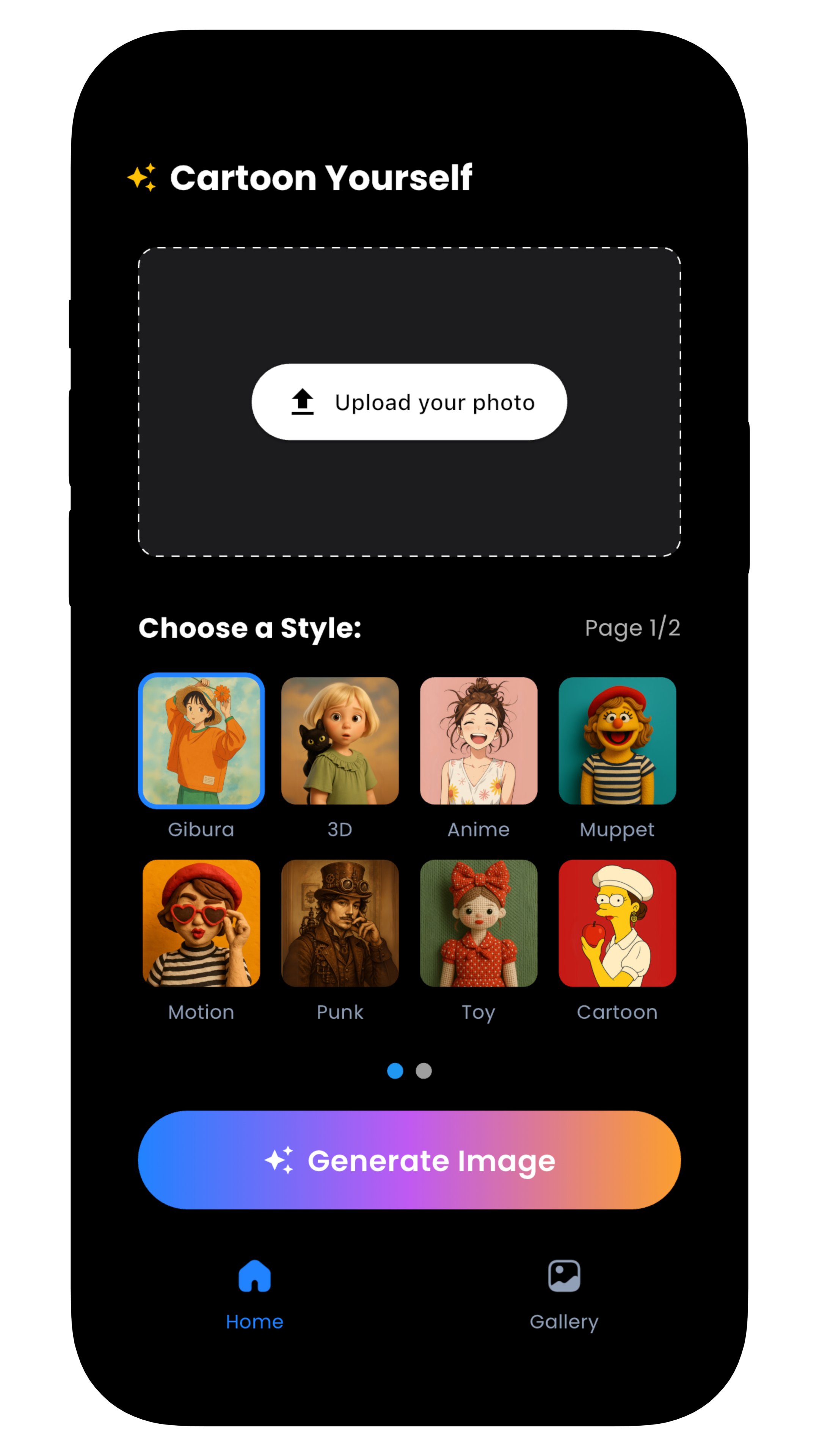Choosing cartoon style